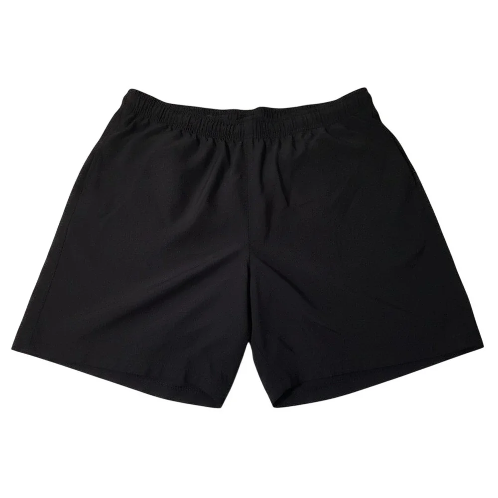 Bad Birdie Golf Shorts Men XXL Black Elastic Waist Drawstring Athletic Active